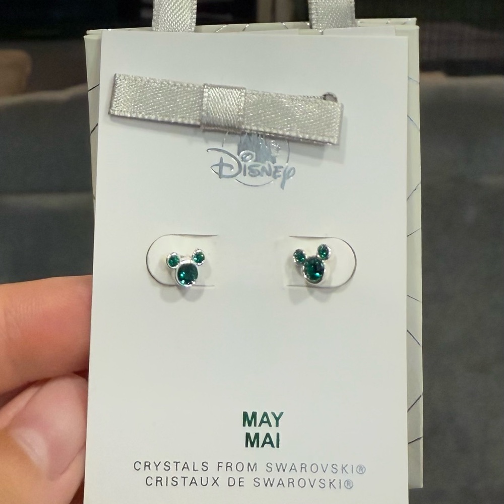 Swarovski Crystal Mickey Earrings